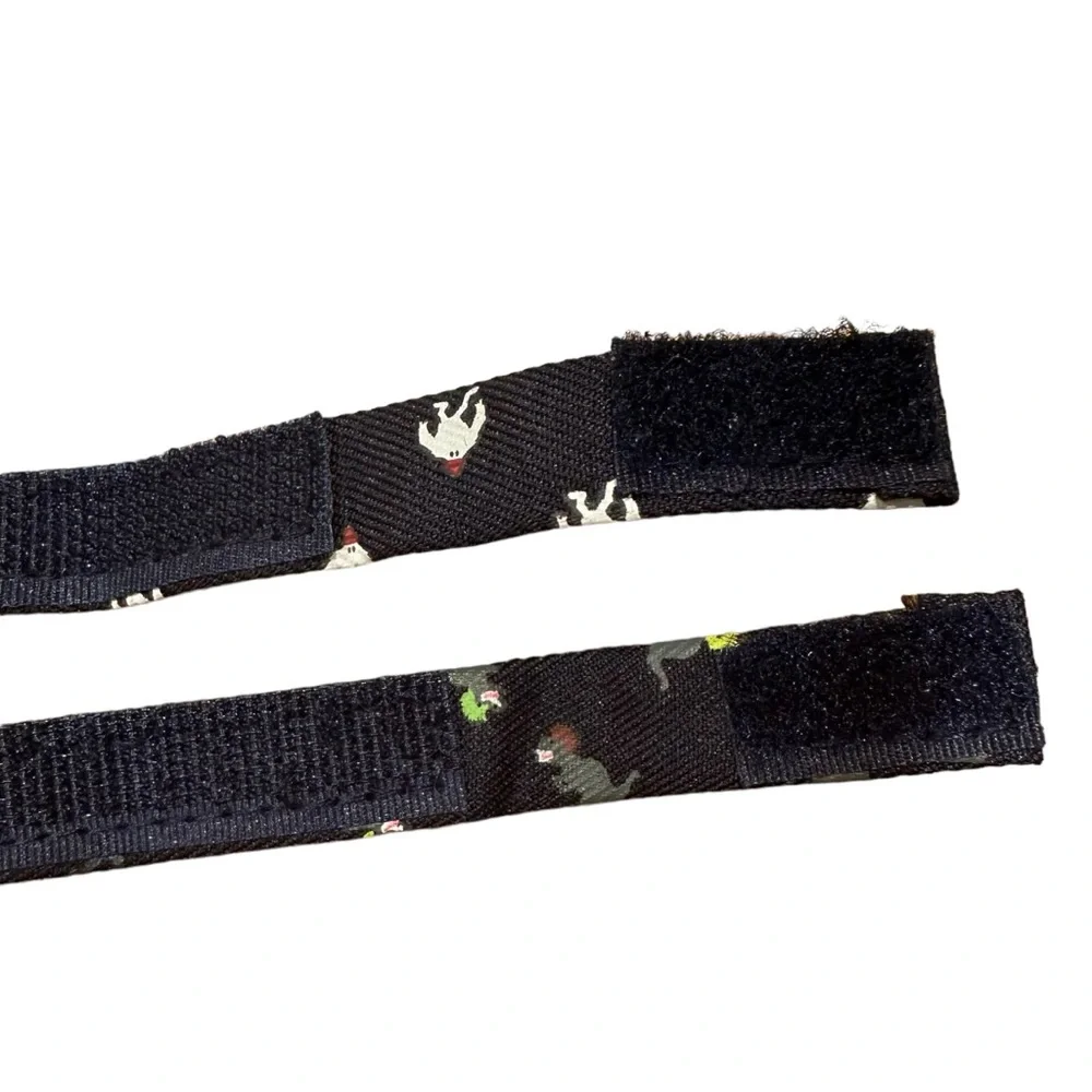 Two Hook and Loop Bow Neck Ties Dinosaur and Abominable Snowman Boy